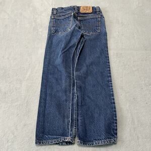 Vintage 70s Levis 562 Orange Tab Jeans Youth 8 22x21 Straight Leg Made In USA